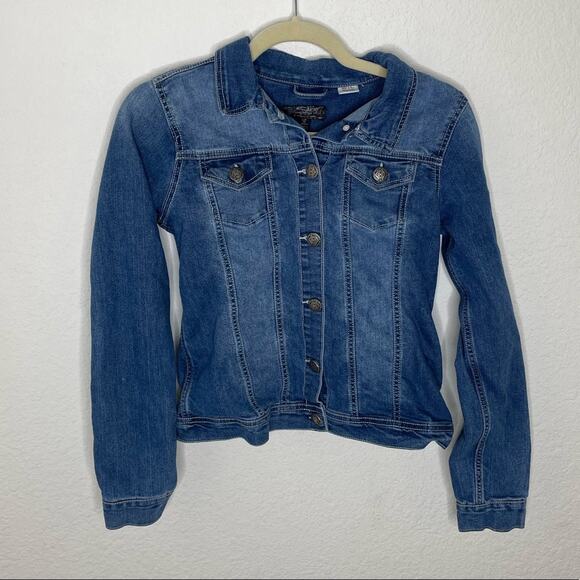 Silver Jeans Evelyn9166 Kids Denim Jacket size Large/12 - Picture 1 of 4